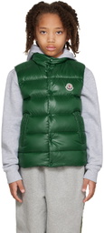 Moncler Enfant Kids Green Down Vest