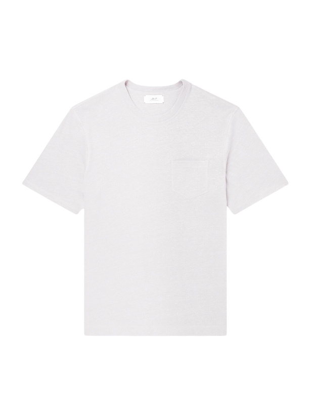 Photo: Mr P. - Linen and Organic Cotton-Blend T-Shirt - Gray