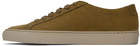 Common Projects Green Nubuck Achilles Low Sneakers