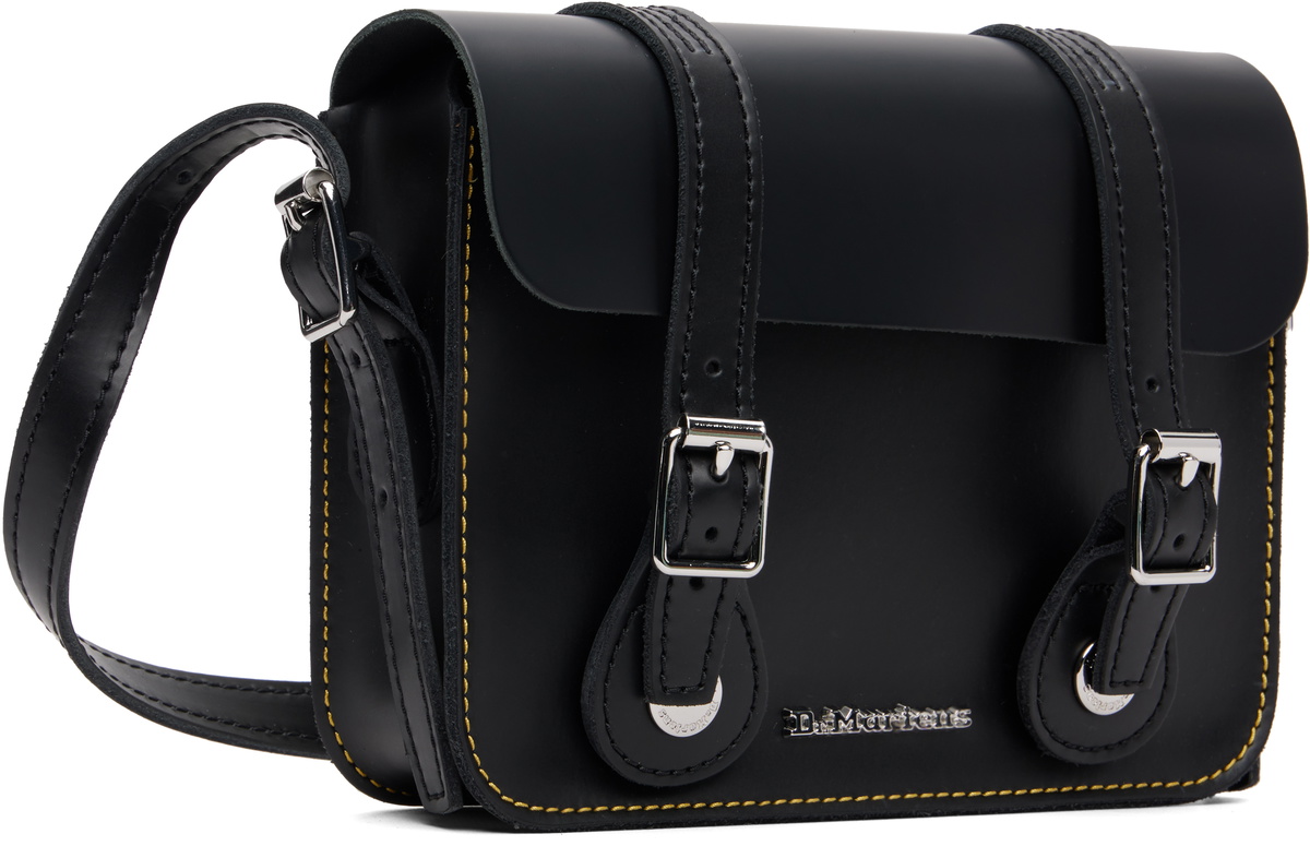 Dr. Martens Black 7 Inch Leather Crossbody Bag