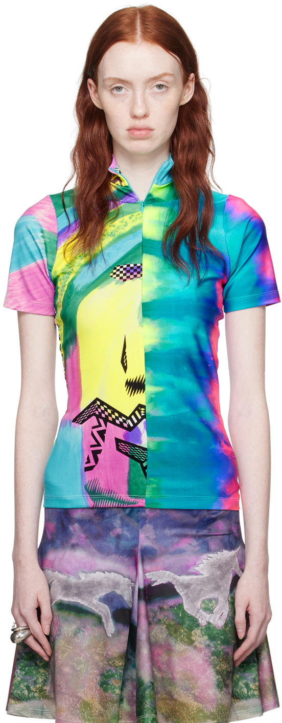Conner Ives Multicolor Printed T-Shirt