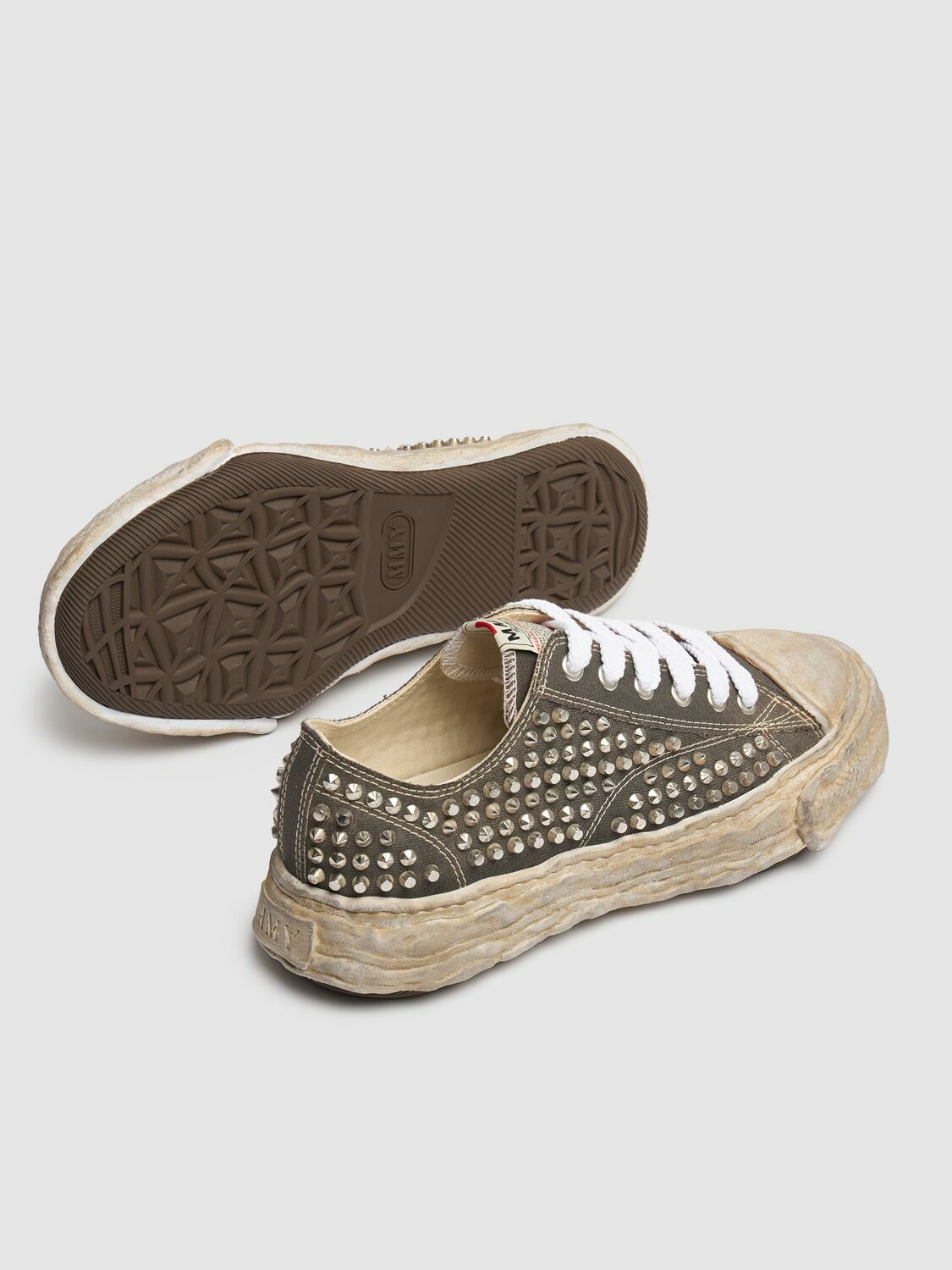 MIHARA YASUHIRO Peterson Og Sole Studded Canvas Sneakers Maison