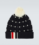 Thom Browne Intarsia cable-knit wool beanie