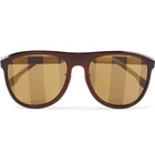 Fendi - D-Frame Acetate and Gold-Tone Sunglasses - Brown