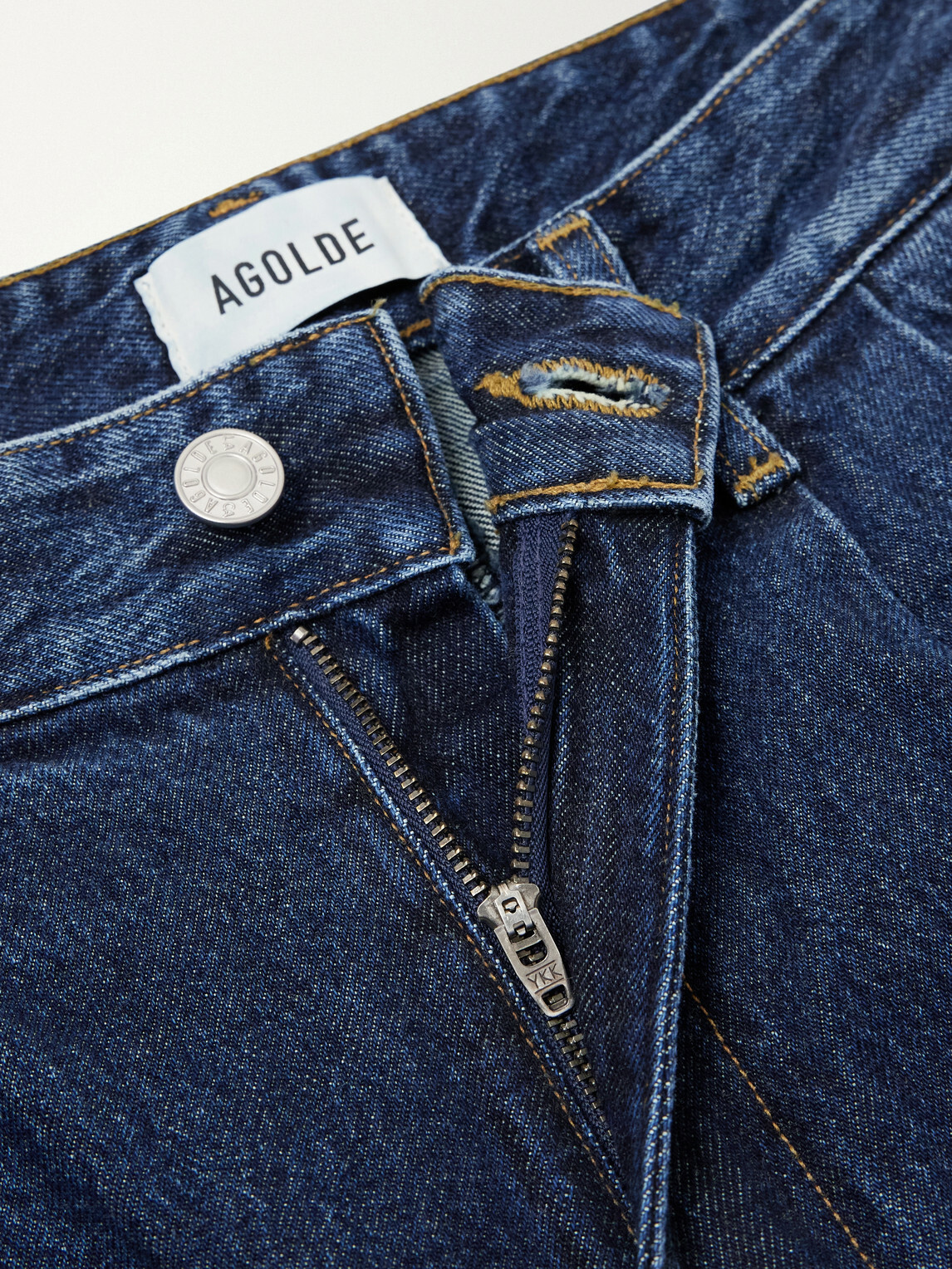 AGOLDE - Slater Straight-Leg Pleated Jeans - Blue