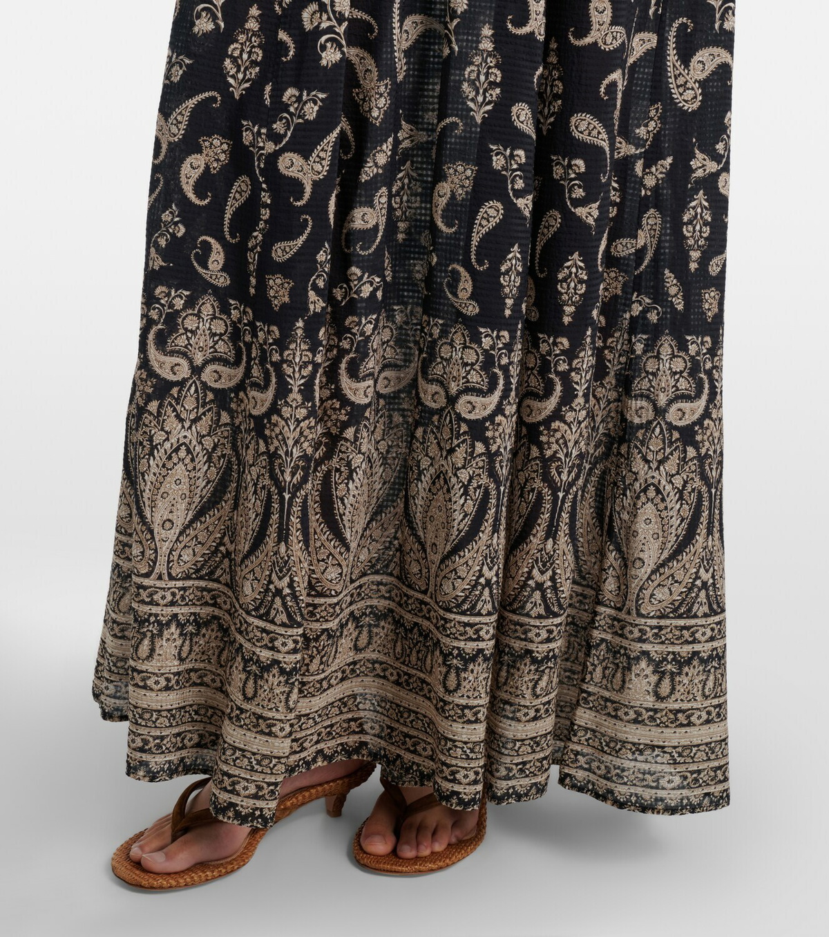Veronica Beard Ayanna paisley shirred maxi dress