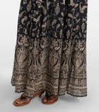 Veronica Beard Ayanna paisley shirred maxi dress