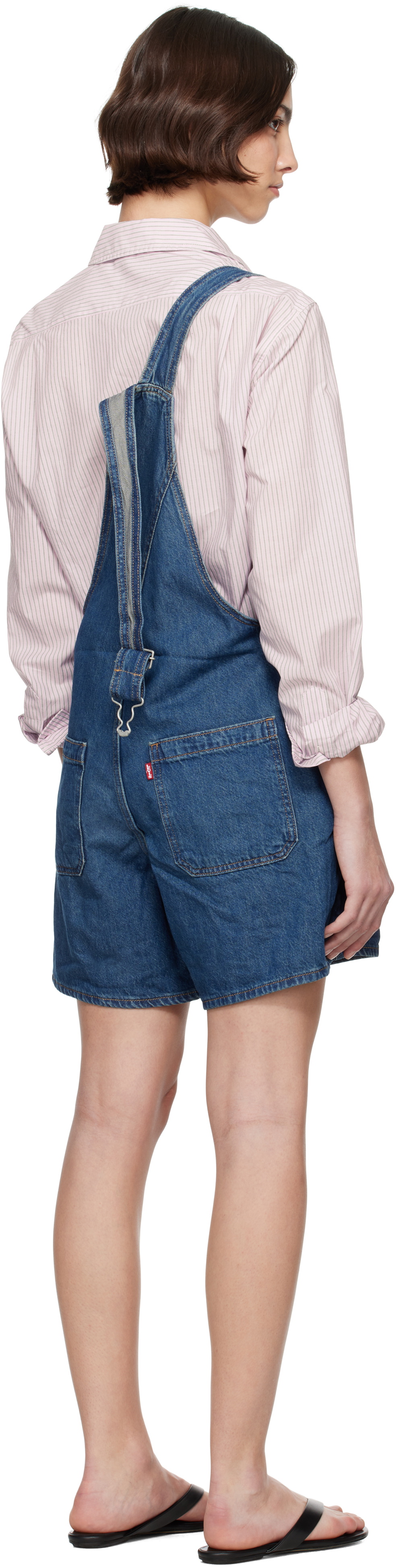 Levi's Blue Utility Shortall Denim Overalls