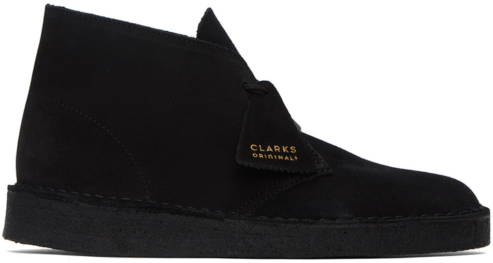 Photo: Clarks Originals Black Coal Desert Boots
