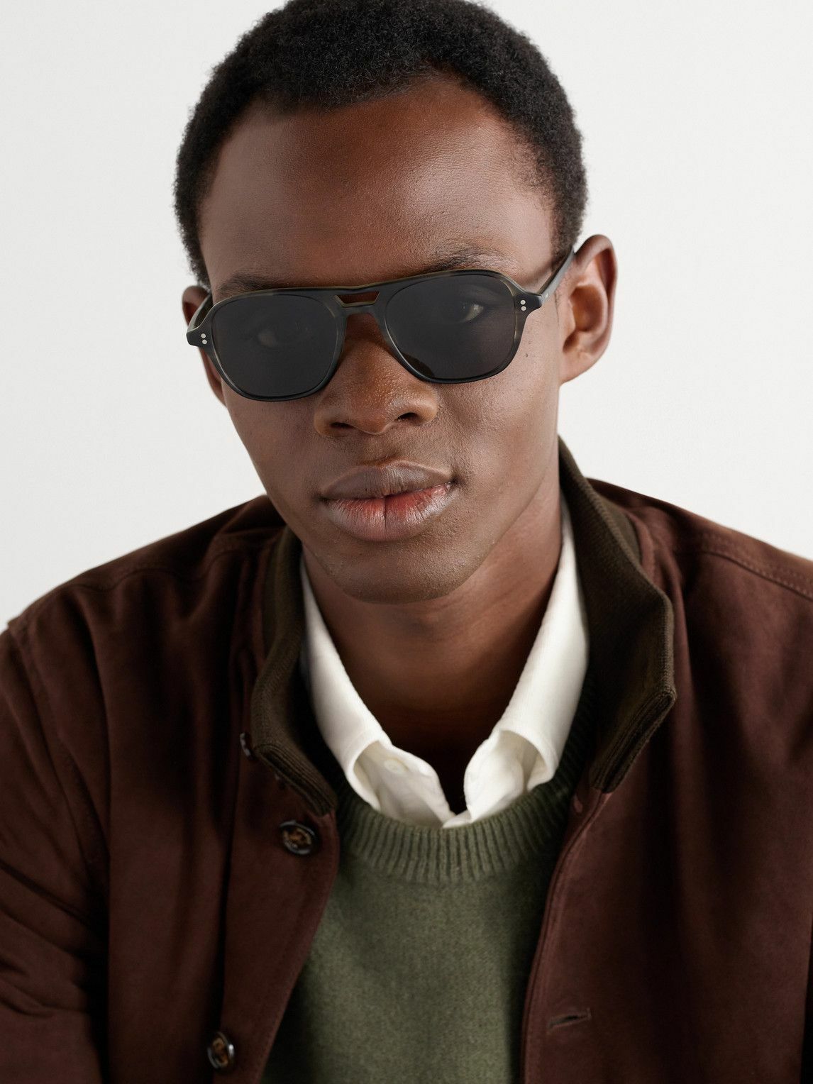 Garrett Leight California Optical - Doc Aviator-Style Acetate Sunglasses