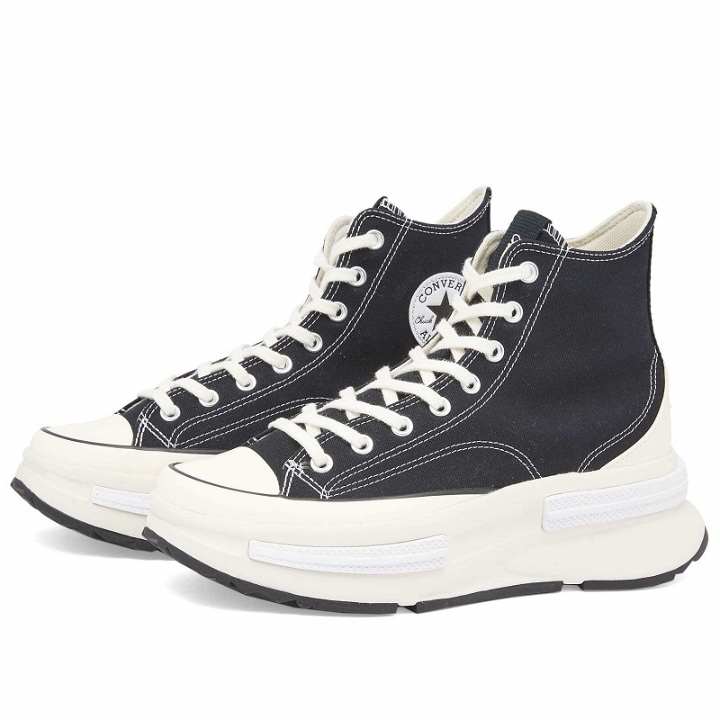 Photo: Converse Run Star Legacy CX Hi-Top Sneakers in Black/Egret/White