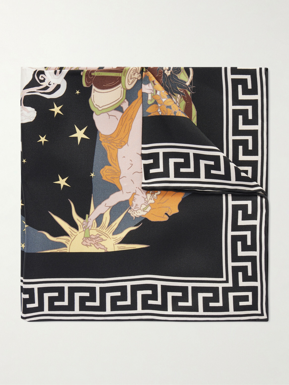 Rubinacci - Apollo and Artemis Printed Silk-Satin Scarf