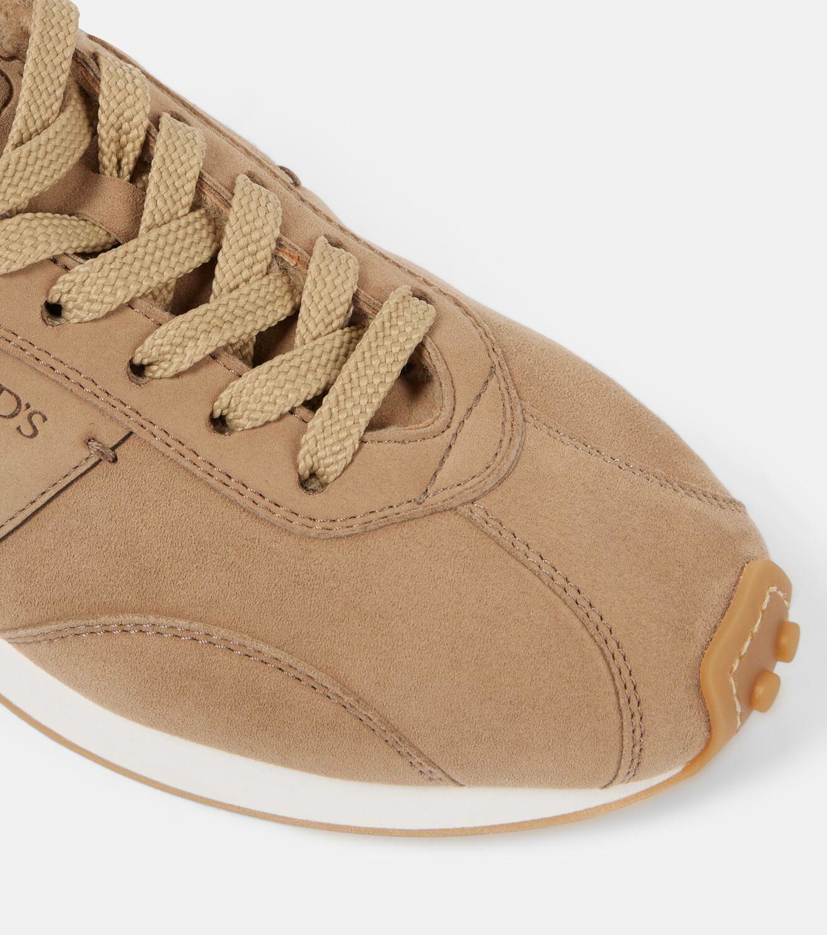Tod's Shearling-lined suede sneakers Tod's