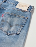 Gallery Dept. - Super G Straight-Leg Logo-Appliquéd Distressed Jeans - Blue