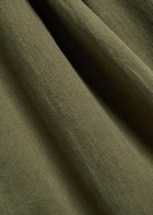 Eileen Fisher Straight-leg Cotton and Linen-blend Trousers Olive