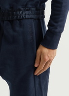 Saint Laurent Logo-embroidered Cotton Sweatpants Navy