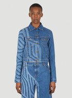 Ahluwalia Laser Motif Denim Jacket