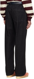Uniform Bridge Black OG Wide Fatigue Jeans