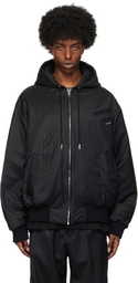 BLUEMARBLE Black Hooded Bomber Jacket