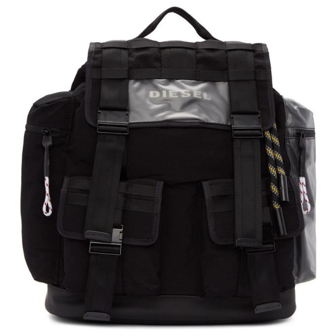 Diesel Black M-Cage Backpack Diesel