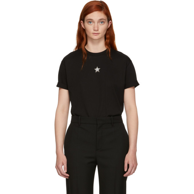 Photo: Stella McCartney Black Crystal Mini Star T-Shirt