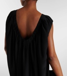 Fforme Pleated silk maxi dress
