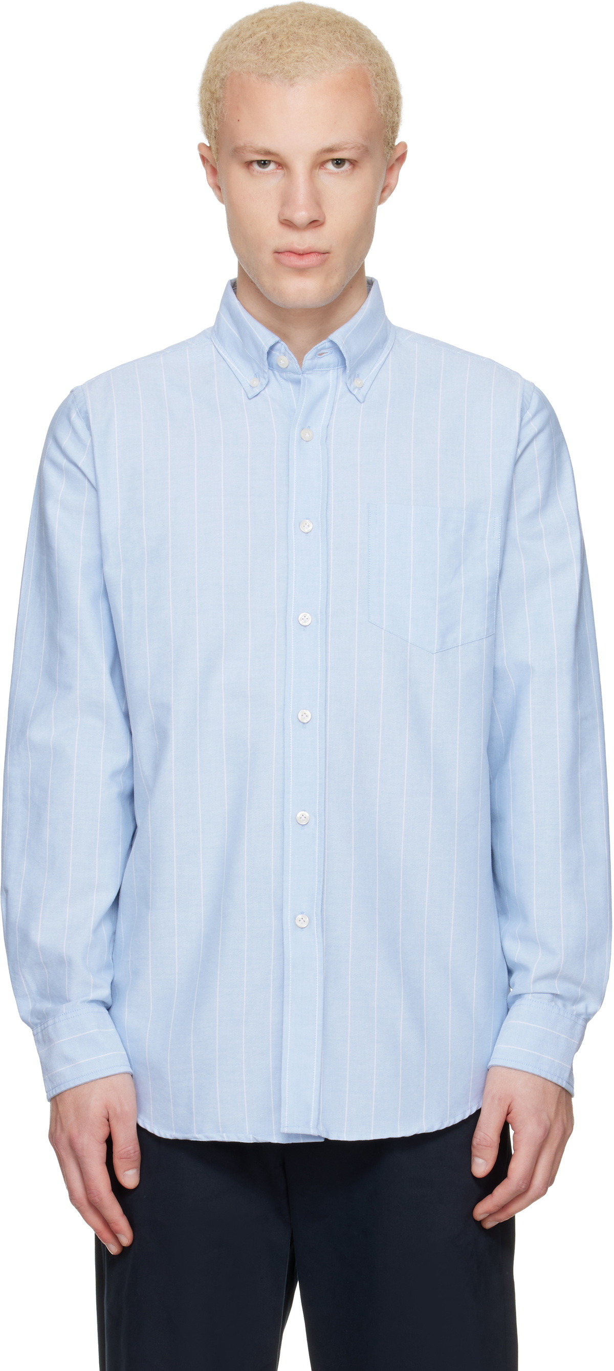 Noah Oxford Striped Shirt Noah NYC