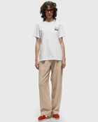Ganni Thin Jersey Go Go Relaxed Tee White - Womens - Shortsleeves