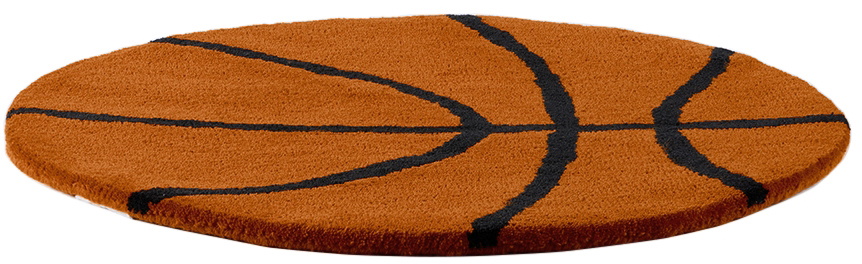 Rashelle SSENSE Exclusive Orange Basketball Rug