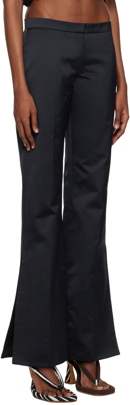 Feben Black Vented Trousers
