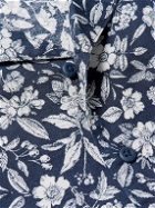 Onia - Air Convertible-Collar Floral-Print Linen and Lyocell-Blend Shirt - Blue