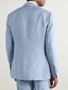 Ralph Lauren Purple label - Slim-Fit Silk and Linen-Blend Suit Jacket - Blue