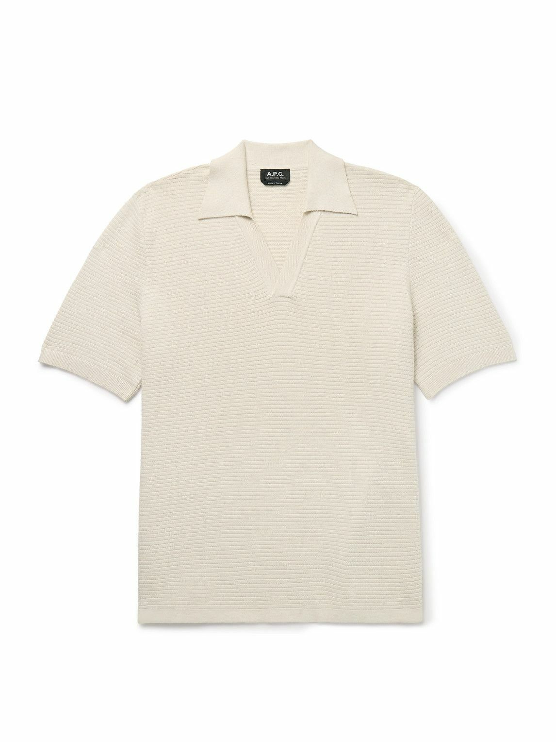 Tシャツ・カットソー Marni Beige Polo Sweater With Classic Collar KNITTED LINEN POLO SHIRT - BEIGE | COS