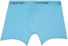 Calvin Klein Underwear Three-Pack Blue Boxer Briefs