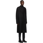 Valentino Black Wool Long Coat