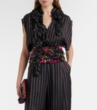 Dries Van Noten Sequined belt