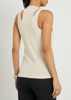 Armarium Filippa Layered Ribbed Cotton Tank Off White