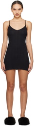 Cou Cou Black 'The Cami Slip' Minidress