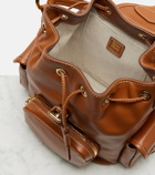 Miu Miu Logo leather backpack