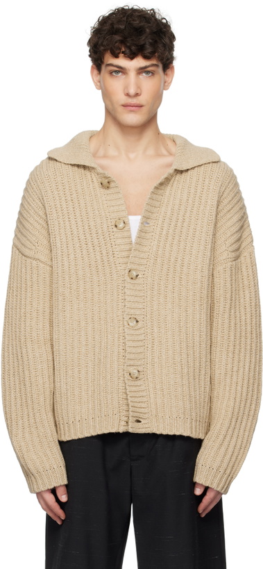 Photo: COMMAS Beige Fisherman Rib Cardigan