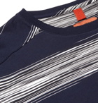Missoni - Striped Cotton-Jersey T-Shirt - Men - Navy