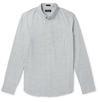 J.Crew - Button-Down Collar Striped Cotton-Chambray Shirt - Blue