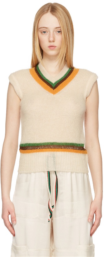 Photo: Wales Bonner Off-White Saint Knitted Vest