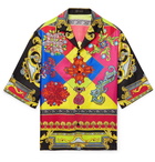 Versace - Camp-Collar Printed Silk-Twill Shirt - Multi