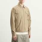 Moncler Men's Zip Up Shirt Jacket in Tan