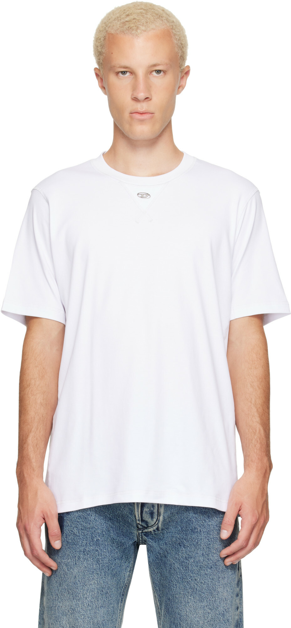 Diesel White Oval D T-Shirt