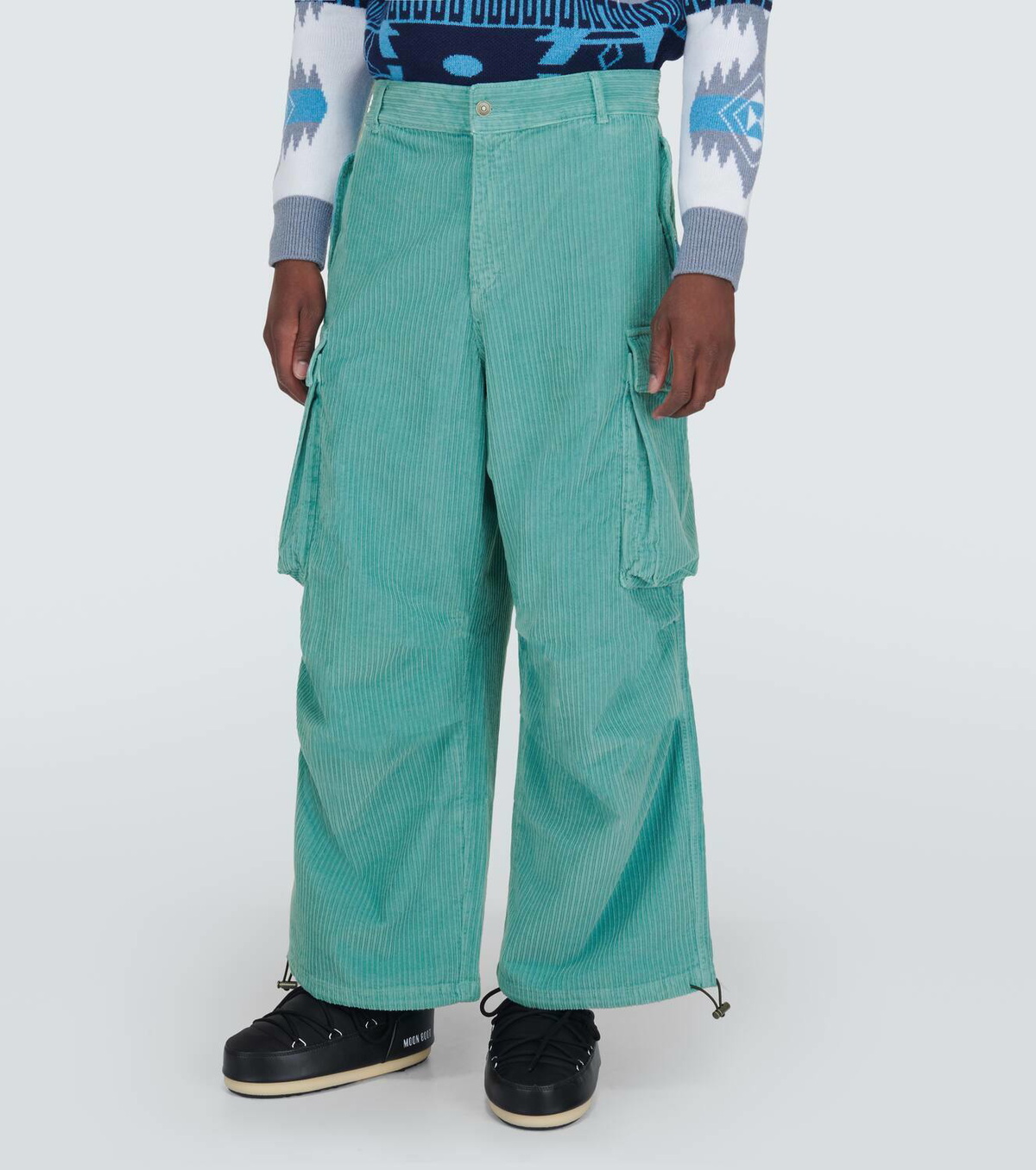Alanui Velvet corduroy cargo pants