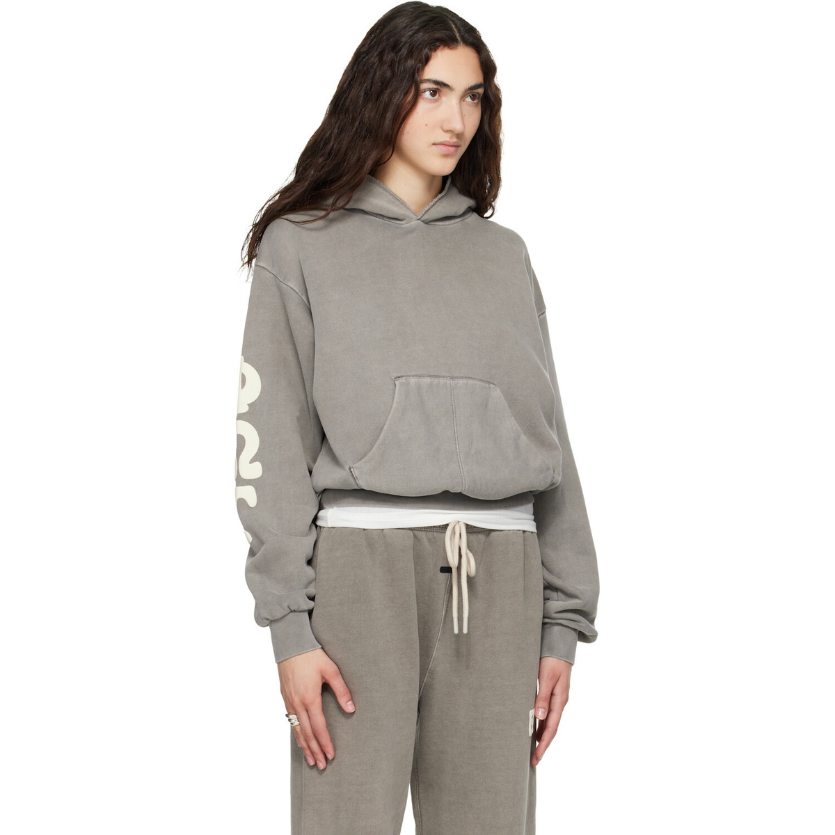 Fear of God ESSENTIALS Gray 90s Fleece Hoodie
