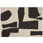 Ferm Living Piece Rug - 140x200cm in Off-White/Coffee