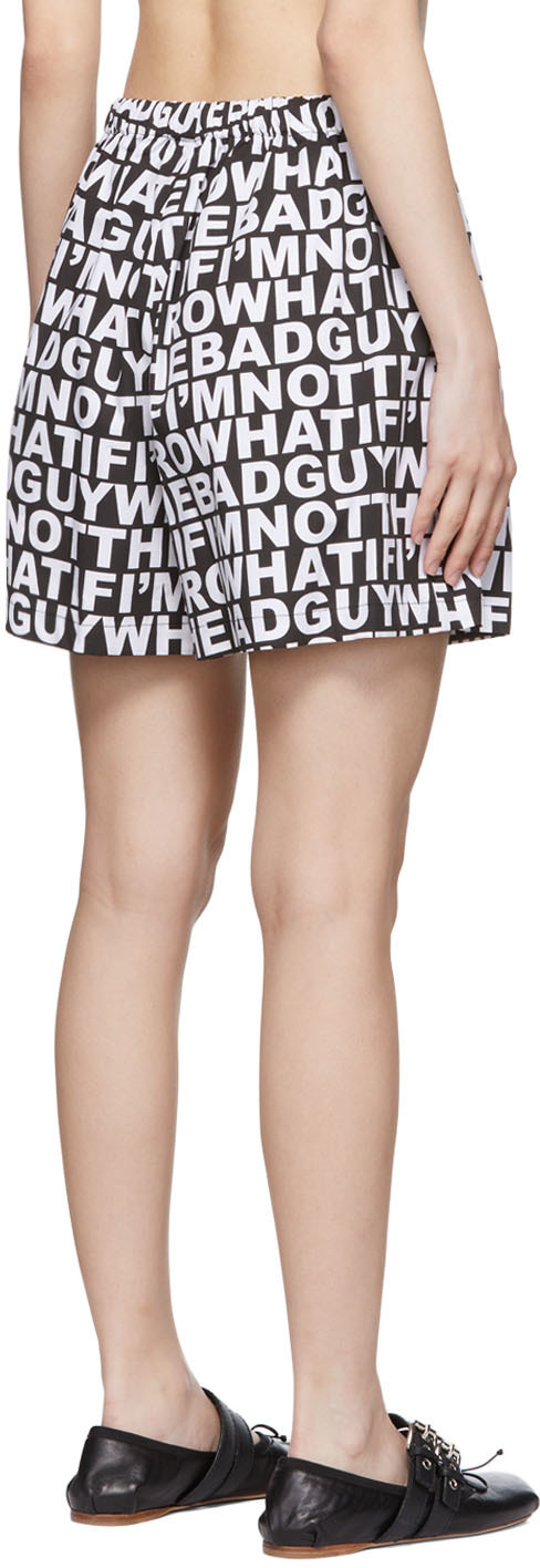 Rose Murdoch Black Cotton Boxer Shorts